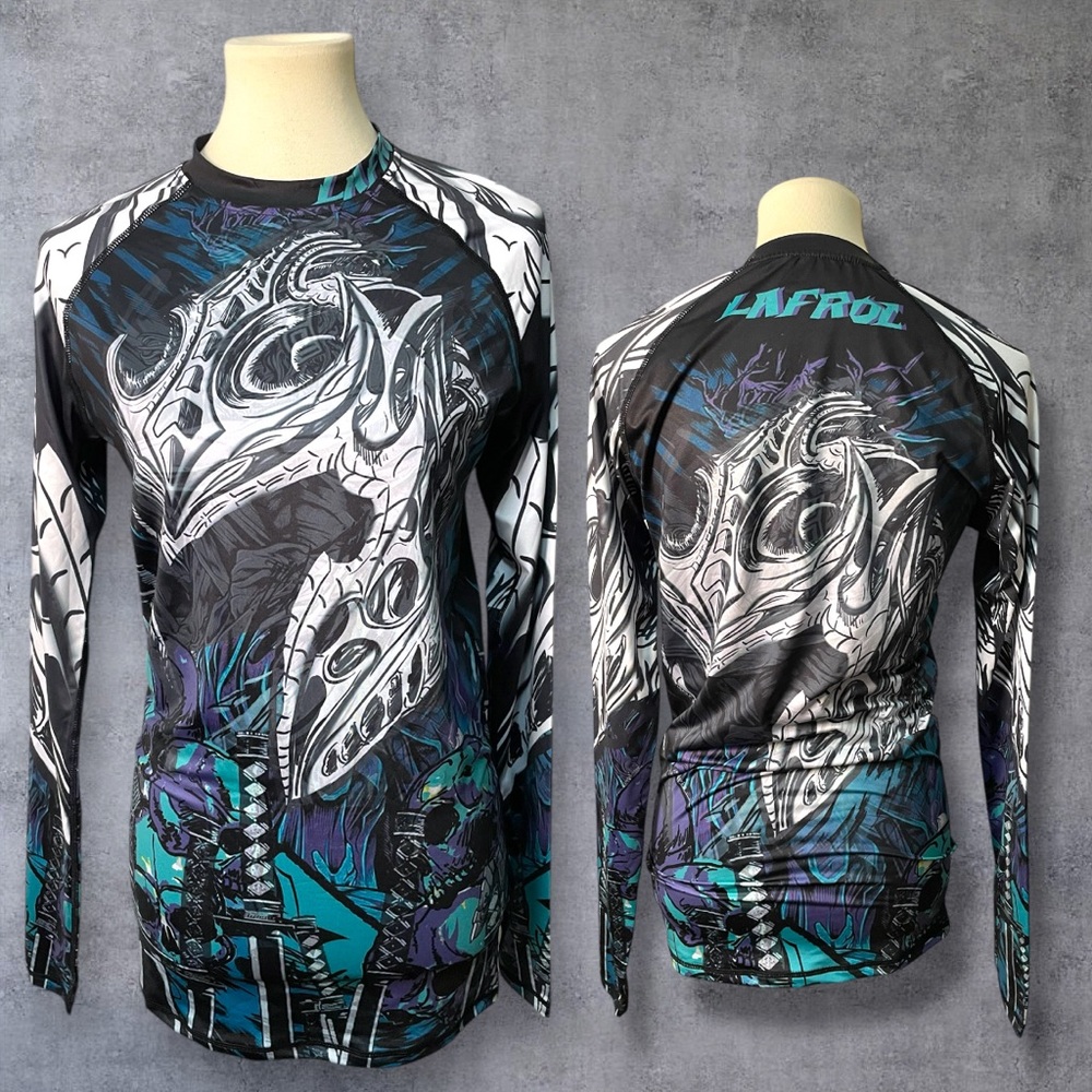 LAFROI Burst UPF 50+ Baselayer
Performance Rash Guard Shirt Commando VGUC Medium